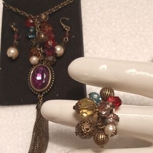 Vintage-Inspired Multicolor Brilliant Three Piece Gift Set